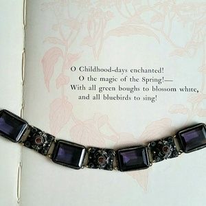 Classy purple stone bracelet